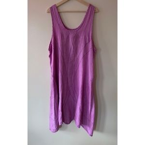 Cynthia Ashby • L • A-Line 100% Linen Lagenlook Dress